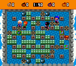 Super Bomberman (Japan) In game screenshot